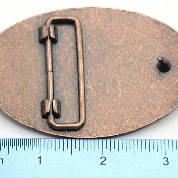 M109 ADS Howitzer Copper-tone Pot Metal Jewelry Belt Buckle Tank - Picture 4 of 5